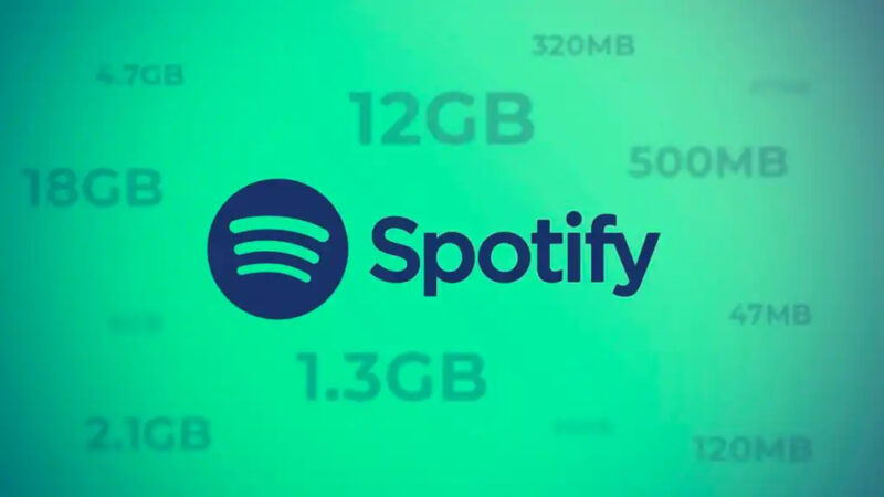 How much data does Spotify use