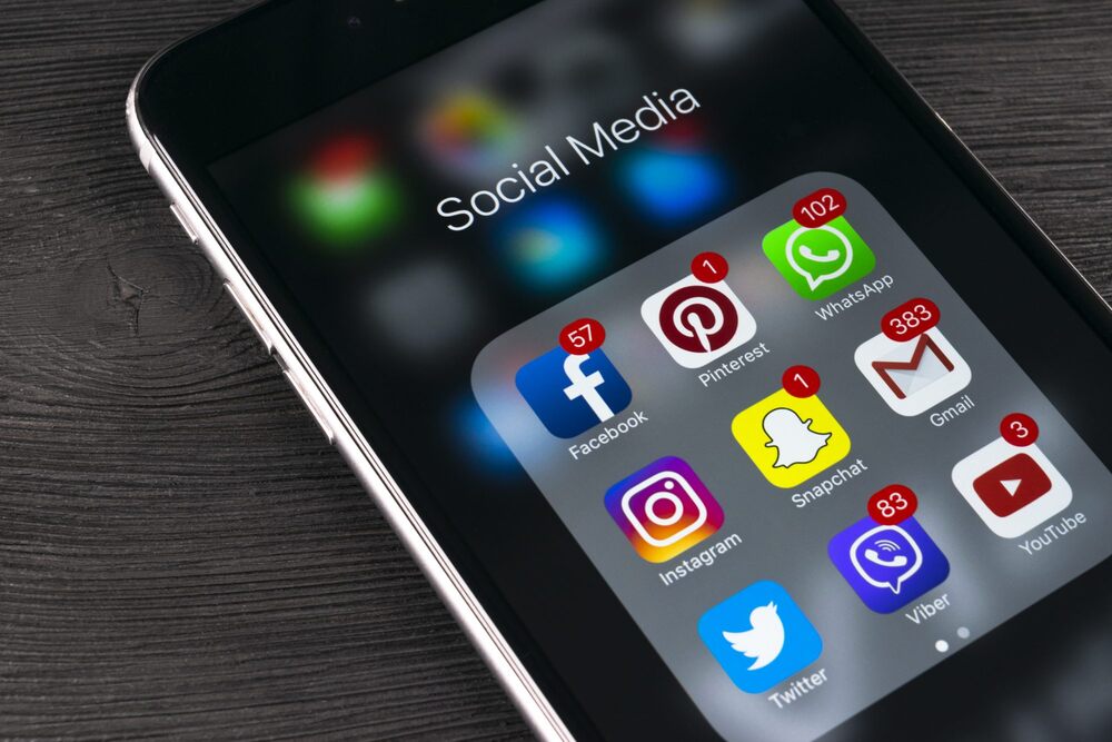 Social Media Platforms on iPhones