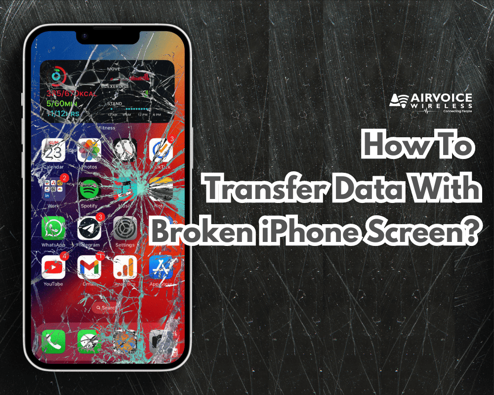 How to transfer data with broken iPhone screen
