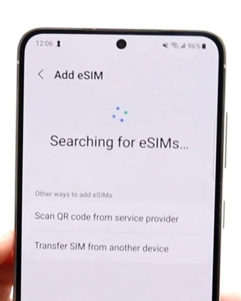 activating esim on android